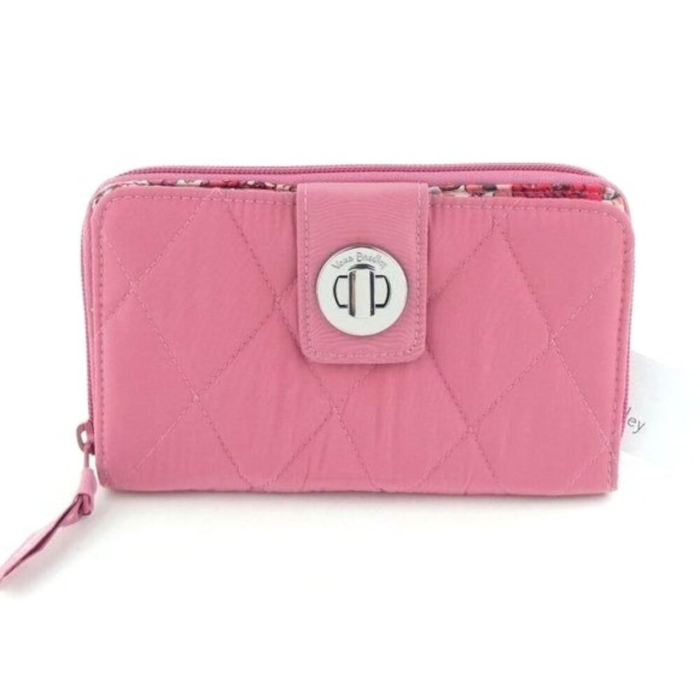Vera Bradley  Strawberry Ice Ultralight RFID Turnlock Wallet NWT